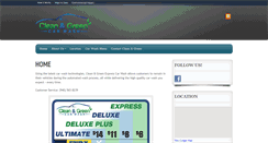 Desktop Screenshot of cleangreencarwash.com